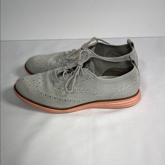 Cole Haan Gray and Pink Flats with Sophisticated Style - Picture 3 of 8